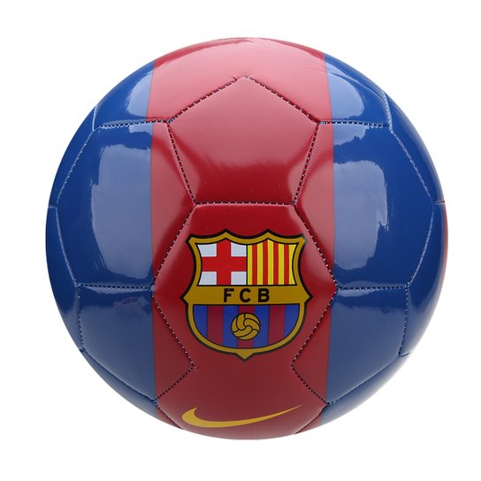 Bola de Futebol Campo Barcelona Nike Supporters - Azul+Dourado