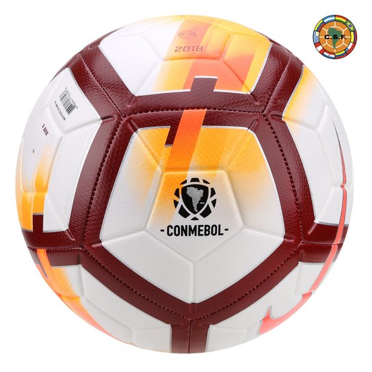 Bola Futebol Campo Nike CSF Campo Strike - Branco+Laranja