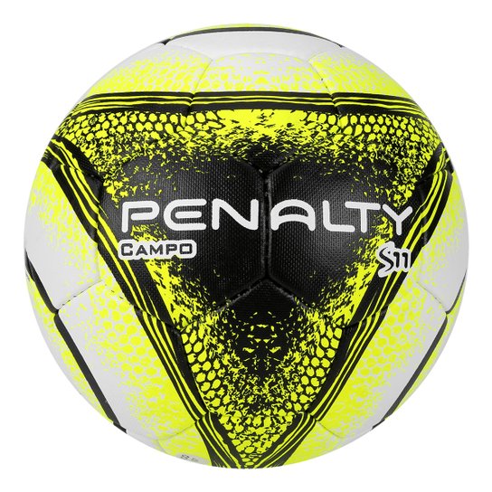 Bola Futebol Campo Penalty S11 R4 VIII - Branco+Amarelo