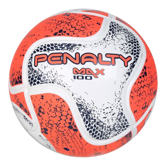 Bola Futsal Penalty Max 100 Term VIII - Branco+Laranja