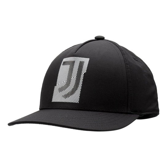 Boné Adidas Juventus CW Aba Curva - Preto+Branco