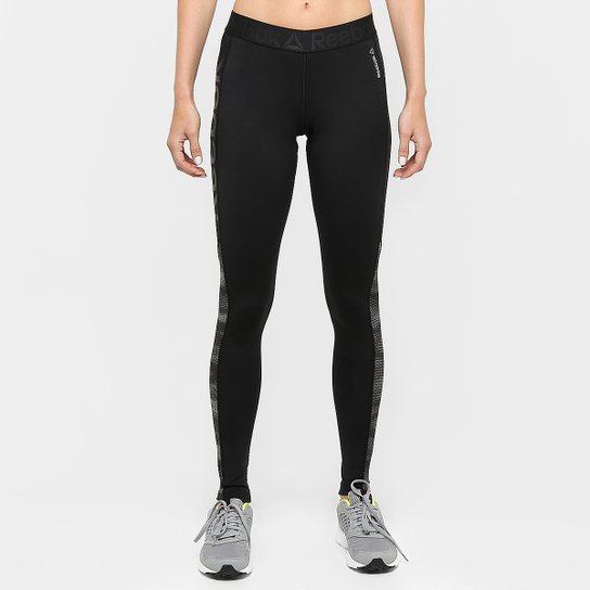 Calça Legging Reebok Workout Feminina - Preto