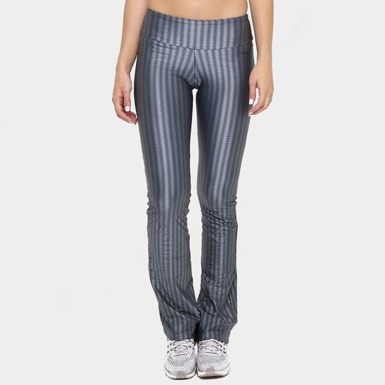 Calça Memo Flare Bailarina Brilhante - Cinza