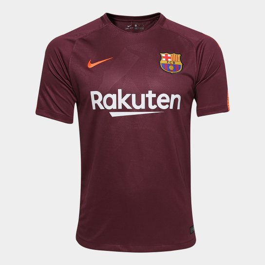 Camisa Barcelona Third 17/18 s/n° - Torcedor Nike Masculina - Vinho
