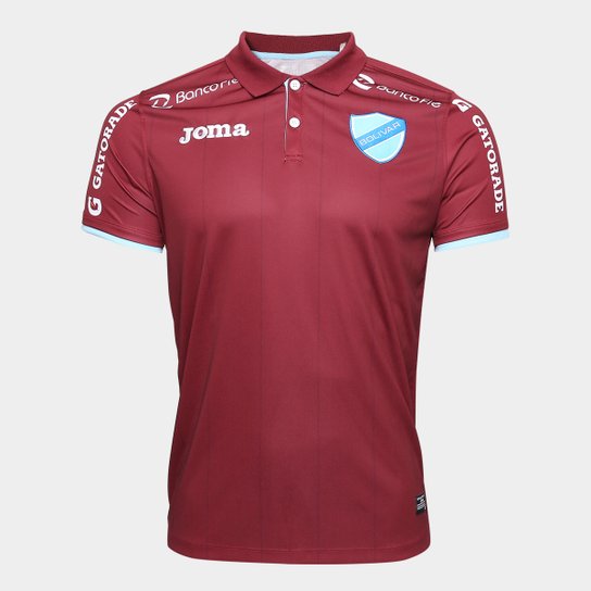 Camisa Bolivar Away 17/18 s/n° - Torcedor Joma Masculina - Vinho