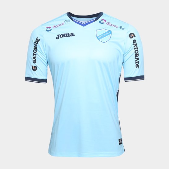 Camisa Bolivar Home 17/18 s/n° - Torcedor Joma Masculina - Azul Claro