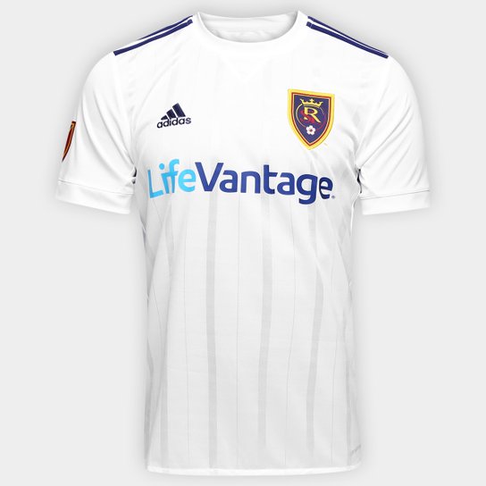 Camisa Real Salt Lake MLS Away 17/18 s/nº Torcedor Adidas Masculina - Branco