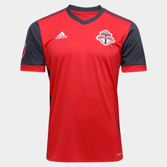 Camisa Toronto MLS Home 17/18 s/nº Torcedor Adidas Masculina - Vermelho