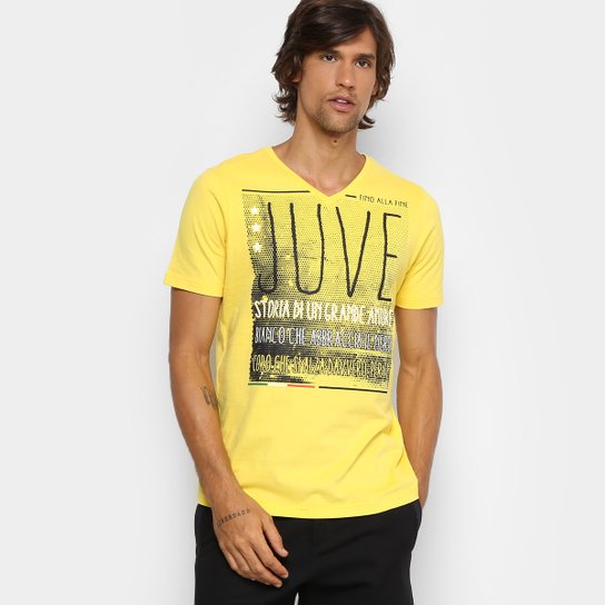 Camiseta Juventus Grande Amore Masculina - Amarelo