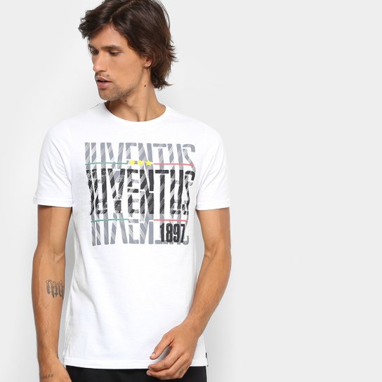 Camiseta Juventus Masculina - Branco