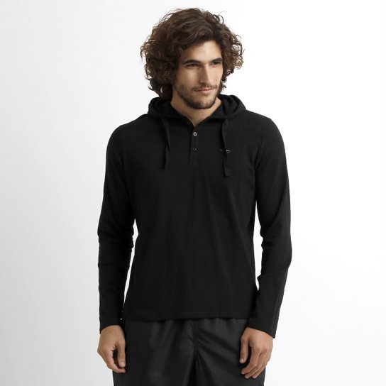 Camiseta Rainha Stnley Manga Longa Masculina - Preto