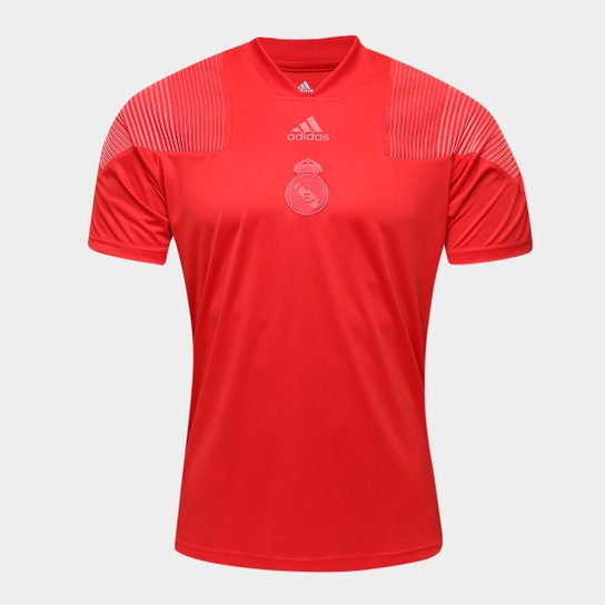 Camiseta Real Madrid Icon Adidas Masculina - Vermelho