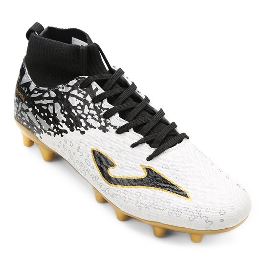Chuteira Campo Joma Champion Masculina - Branco+Preto