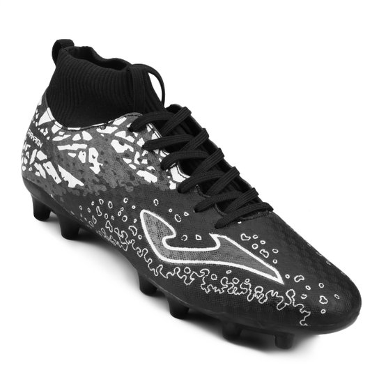 Chuteira Campo Joma Champion - Preto+Branco