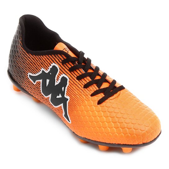 Chuteira Campo Kappa Fortore - Laranja+Preto