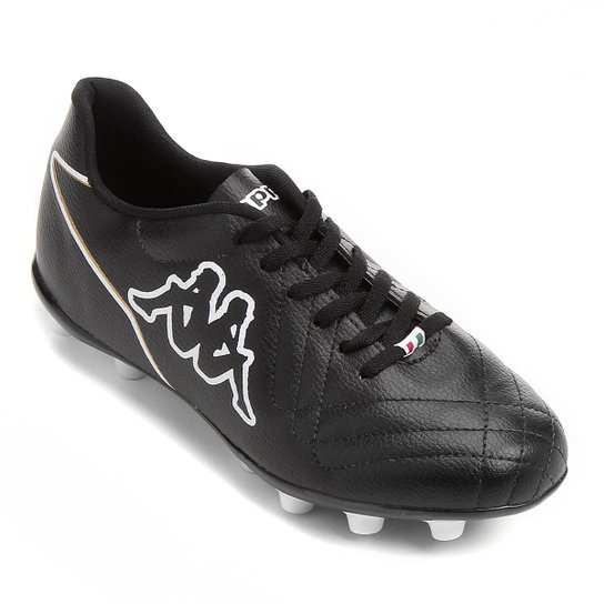 Chuteira Campo Kappa Panaro - Preto+Dourado