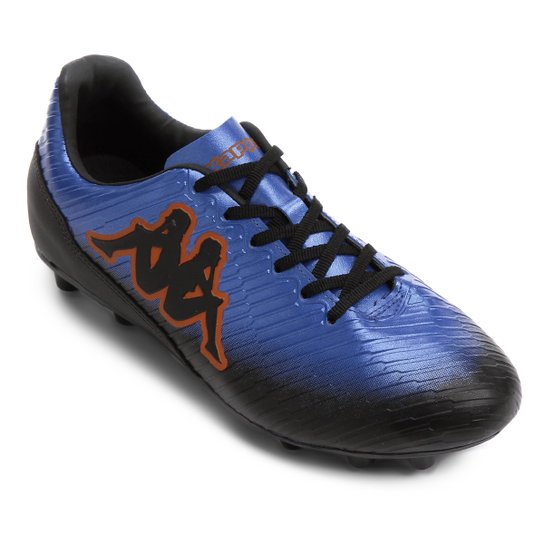 Chuteira Campo Kappa Tibre Masculina - Azul+Laranja