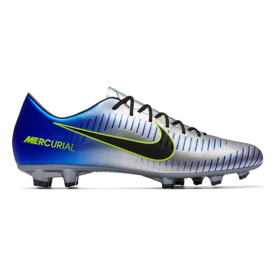 Chuteira Campo Nike Victory 6 Neymar Jr FG Masculina - Azul+Preto