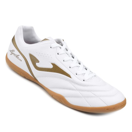 Chuteira Futsal Joma Aguila - Branco+dourado