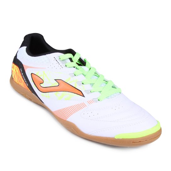 Chuteira Futsal Joma Máxima - Branco+Verde Limão