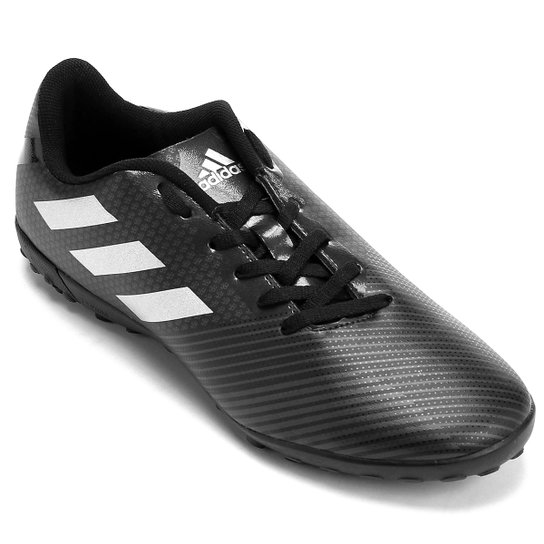 Chuteira Society Adidas Artilheira 17 TF - Preto+Prata