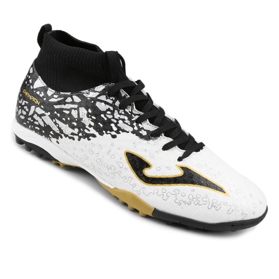 Chuteira Society Joma Champion Masculina - Branco+Preto