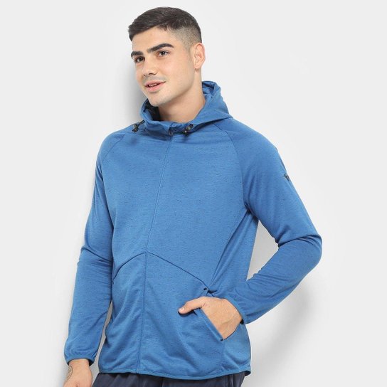 Jaqueta Mizuno Prime Masculina - Azul+Cinza