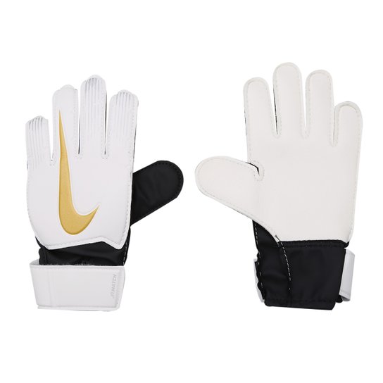 Luva de Goleiro Infantil Nike Match - Branco+Preto