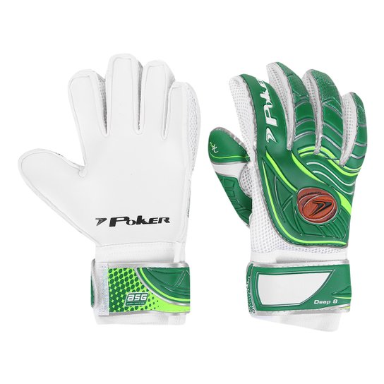 Luva de Goleiro Poker Deep 8 Semi Profissional - Verde