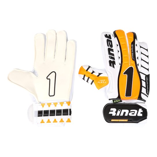 Luva de Goleiro Rinat Galaxy - Branco+Preto