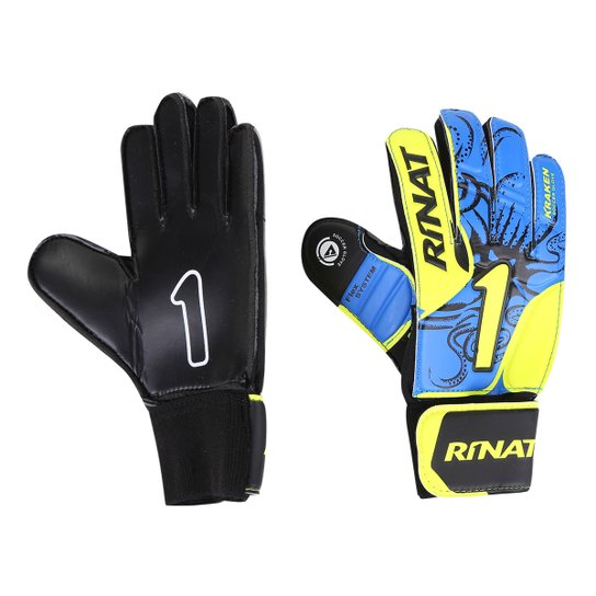 Luva de Goleiro Rinat Kraken AS - Azul+Branco