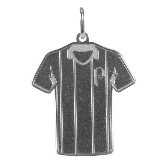 Pingente Infantil Palmeiras Camisa Listrada - Prata