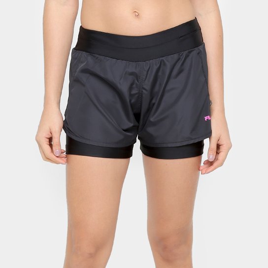 Short Fila Belt Feminino - Preto