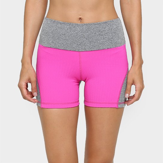 Short Fila Oasis Feminino - Pink+Cinza