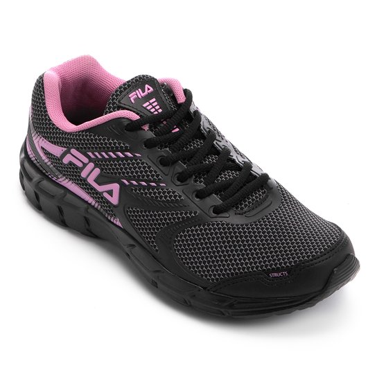 Tênis Fila Structs Feminino - Preto+Lilás