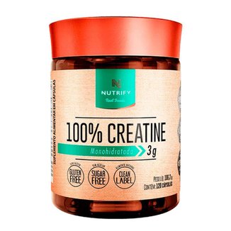 100% Creatina 120 Cápsulas - Nutrify