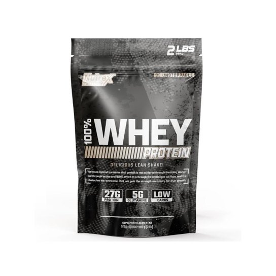 100% Whey Protein Concentrado Refil 900G NUTREX USA