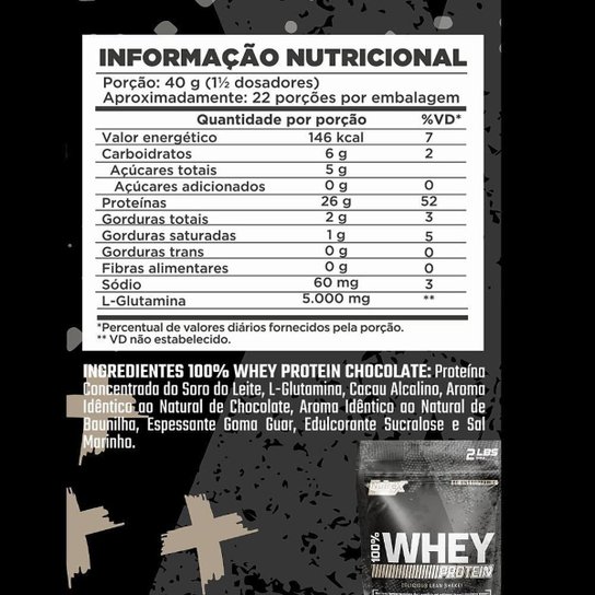 100% Whey Protein Concentrado Refil 900G NUTREX USA