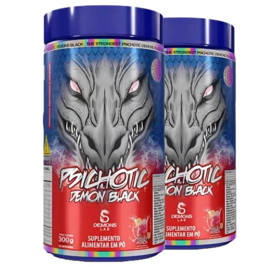 2x Pre Treino Psichotic Demon Fruit Punch 300g - Demons Lab