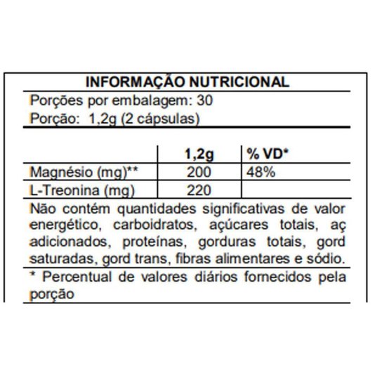 3x Magnésio L Treonato Puro Concentrado 180 Cápsulas 600mg Flora Nativa do Brasil