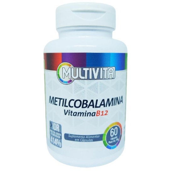 3x Vitamina B12 Metilcobalamina 414% 60 Cápsulas