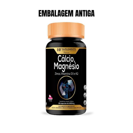 4X CALCIO MAGNESIO ZINCO VIT D3 K2 60CAPS HF SUPLEMENTOS