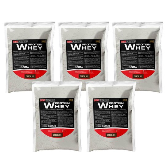 5 x whey refil - 500g - Bodybuilders