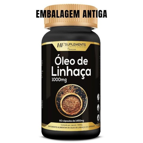 5X OLEO DE LINHAÇA 60CAPS PREMIUM HF SUPLEMENTOS