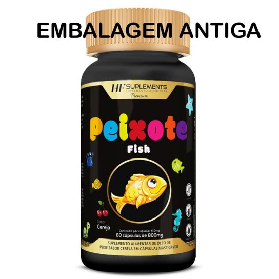 5X PEIXOTE OMEGA 3 INFANTIL MASTIGAVEL 60CAPS HF SUPLEMENTOS