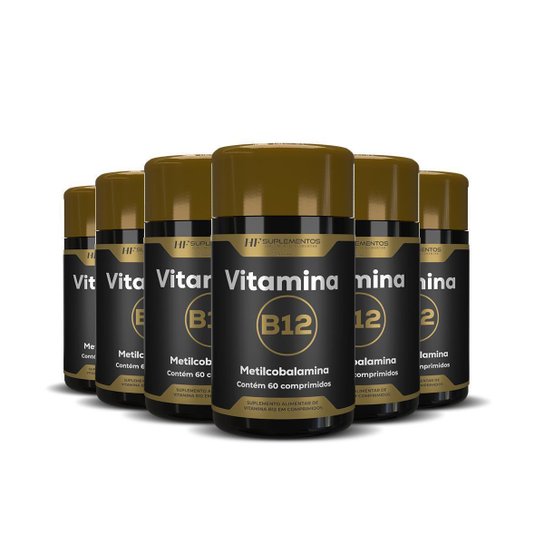 6X VITAMINA B12 METILCOBALAMINA 60COMPRIMIDOS HF SUPLEMENTOS
