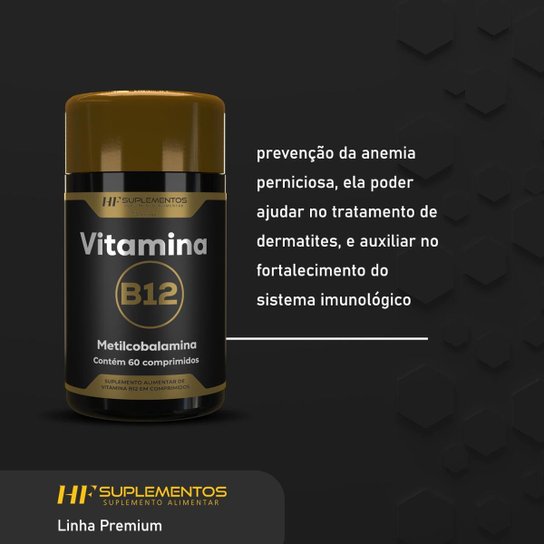 6X VITAMINA B12 METILCOBALAMINA 60COMPRIMIDOS HF SUPLEMENTOS