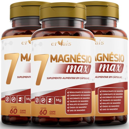 7 Magnésio Max - 3 Frascos