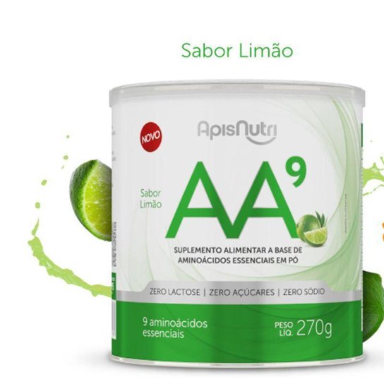 AA9 - Aminoácidos Essenciais 270g Limão Apisnutri - SV