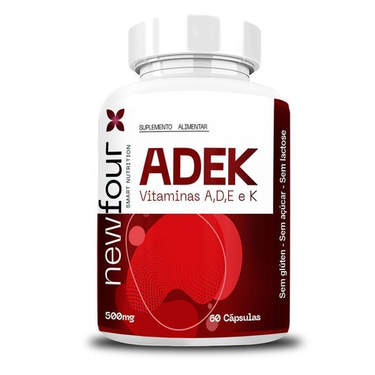 Adek Vitaminas A D E K 500mg 60 Capsulas NewFour